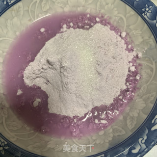 牛奶蜜豆紫薯丸子汤步骤2