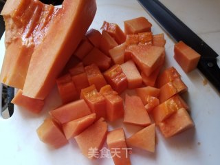 木瓜芒果桃胶步骤2
