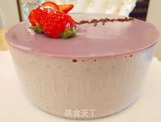 蓝莓慕斯蛋糕步骤17