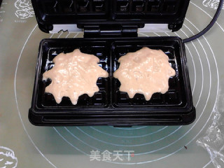 花生酱与华夫：发酵面糊版芝麻花生酱华夫饼步骤9