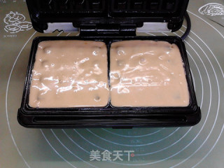 花生酱与华夫：芝麻花生酱华夫饼步骤9