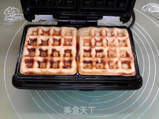 花生酱与华夫：芝麻花生酱华夫饼步骤11