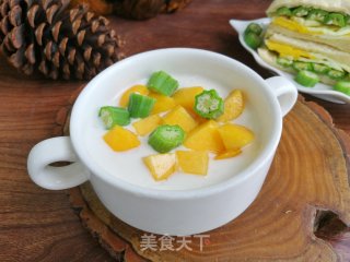 黄桃酸奶步骤4