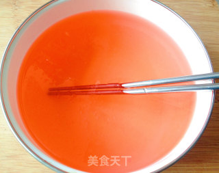 桂花蜜桃红豆冰粉步骤2