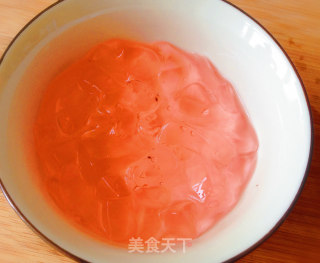桂花蜜桃红豆冰粉步骤4