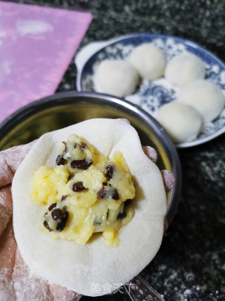 蜜红豆大福步骤14
