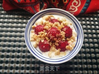 火龙果水果麦片酸奶碗步骤9
