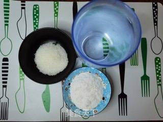 橘汁冰沙水晶粉步骤1