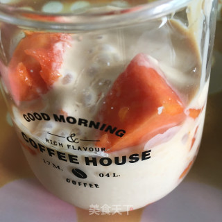麦圈木瓜酸奶杯步骤4