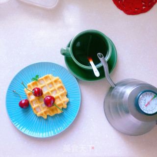 南瓜豆渣华夫饼步骤9
