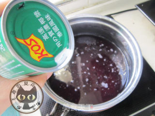 椰浆芒果黑米布丁步骤2