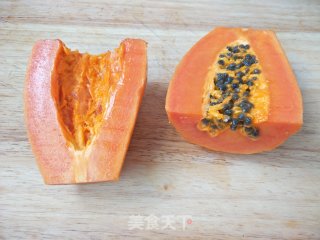 百香果酸奶木瓜步骤2