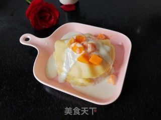 芒果酸奶千层步骤8 芒果酸奶千层步骤8