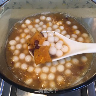 冰镇南瓜蜜豆小圆子步骤5