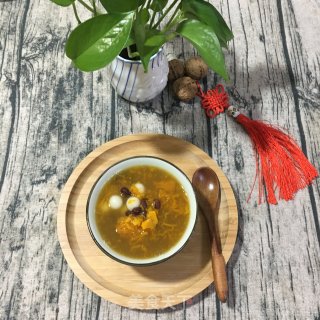 冰镇南瓜蜜豆小圆子步骤6