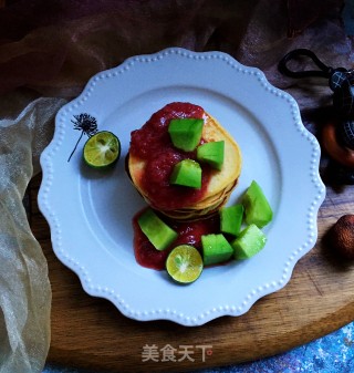 草莓酱香蕉饼步骤12