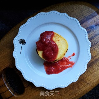 草莓酱香蕉饼步骤11
