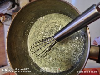 抹茶草莓牛奶小方步骤3
