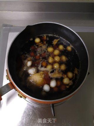 红糖醪糟煮粉子步骤7
