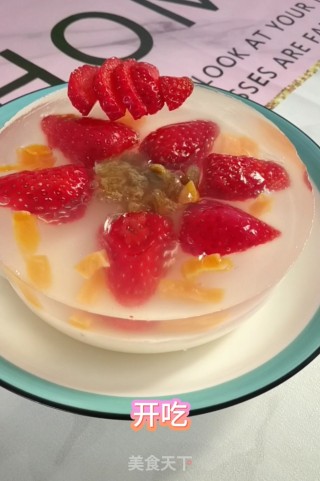 简单的双层牛奶果冻步骤8