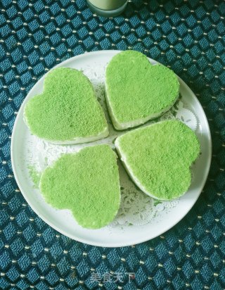 抹茶奥利奥慕斯蛋糕—幸运四叶草步骤8