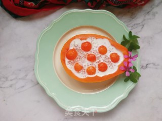 椰浆酸奶木瓜西米露步骤9 椰浆酸奶木瓜西米露步骤9