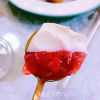 牛奶草莓布丁步骤14