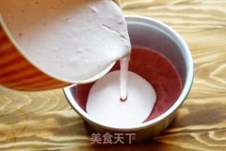 草莓樱花慕斯蛋糕步骤14