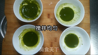 渐变抹茶豆腐慕斯步骤4 渐变抹茶豆腐慕斯步骤4