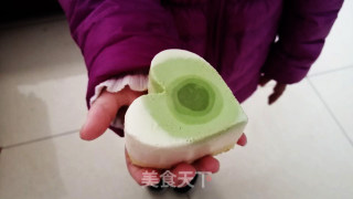 渐变抹茶豆腐慕斯步骤19 渐变抹茶豆腐慕斯步骤19