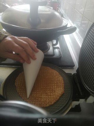 脆皮甜筒水果杯步骤9