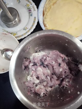 山药蓝莓千层蛋糕步骤9