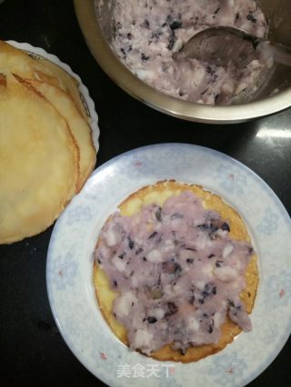 山药蓝莓千层蛋糕步骤10