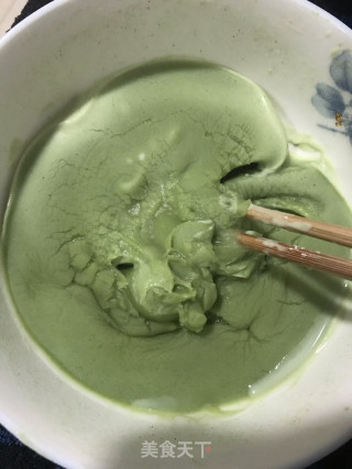 抹茶雪媚娘步骤3
