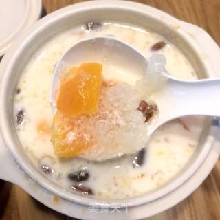 木瓜炖桃胶&皂角米&雪燕&牛奶步骤6