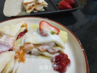 草莓酸奶千层步骤13