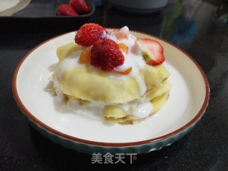 草莓酸奶千层步骤11
