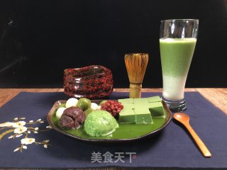 宇治金时(抹茶白玉圆子、抹茶红豆布丁)精致甜点,让你拥有一下午好心情步骤13 宇治金时(抹茶白玉圆子、抹茶红豆布丁)精致甜点,让你拥有一下午好心情步骤13