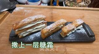 拿破仑手抓饼千层酥，仿制浪漫法式甜品，一口酥脆，一口满足步骤6