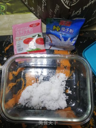 椰蓉奶冻步骤1 椰蓉奶冻步骤1