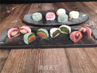 三色冰皮月饼，亲子美食，和孩子一起做吧，软糯可口甜品步骤16