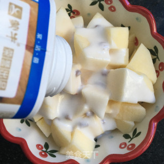 蓝莓苹果拌酸奶步骤4 蓝莓苹果拌酸奶步骤4