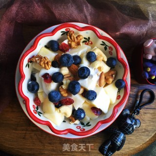 蓝莓苹果拌酸奶步骤7 蓝莓苹果拌酸奶步骤7