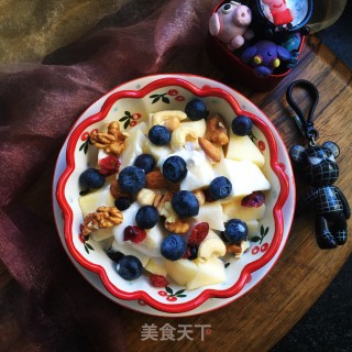 蓝莓苹果拌酸奶步骤8 蓝莓苹果拌酸奶步骤8